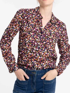 Chemise fleurie femme