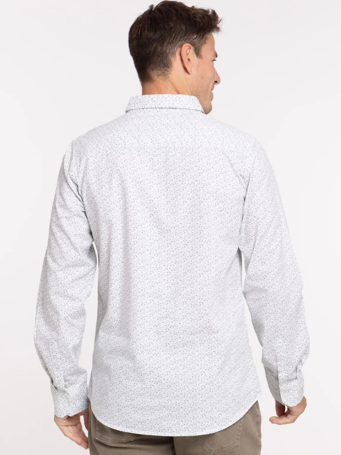Chemise fleurie manches longues homme