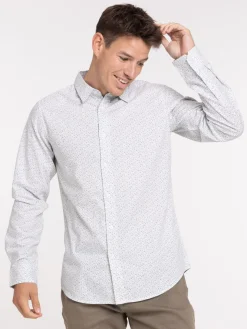 Chemise fleurie manches longues homme