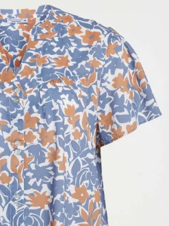 Chemise florale grande taille femme