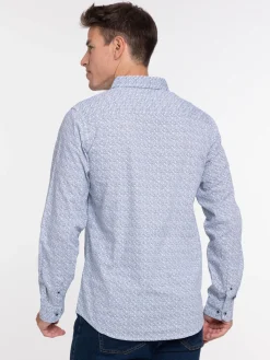 Chemise graphique manches longues homme