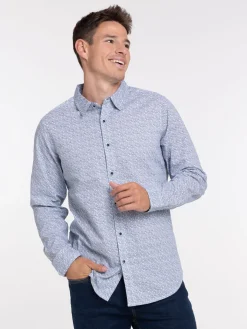 Chemise graphique manches longues homme