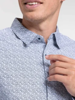 Chemise graphique manches longues homme