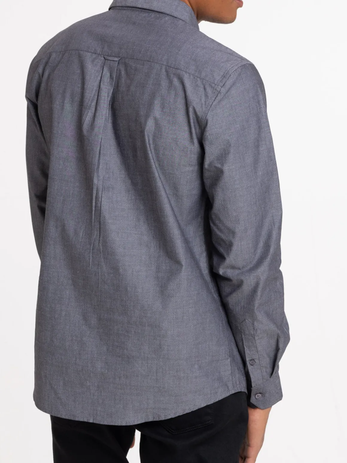 Chemise gris anthracite homme