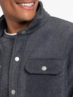 Chemise homme gris anthracite chiné