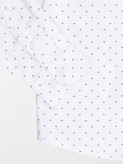 Chemise imprimée blanche garçon (3-12A)