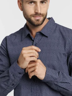 Chemise imprimée fleurs homme