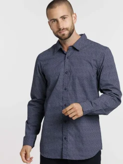 Chemise imprimée fleurs homme