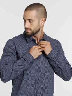Chemise imprimée fleurs homme