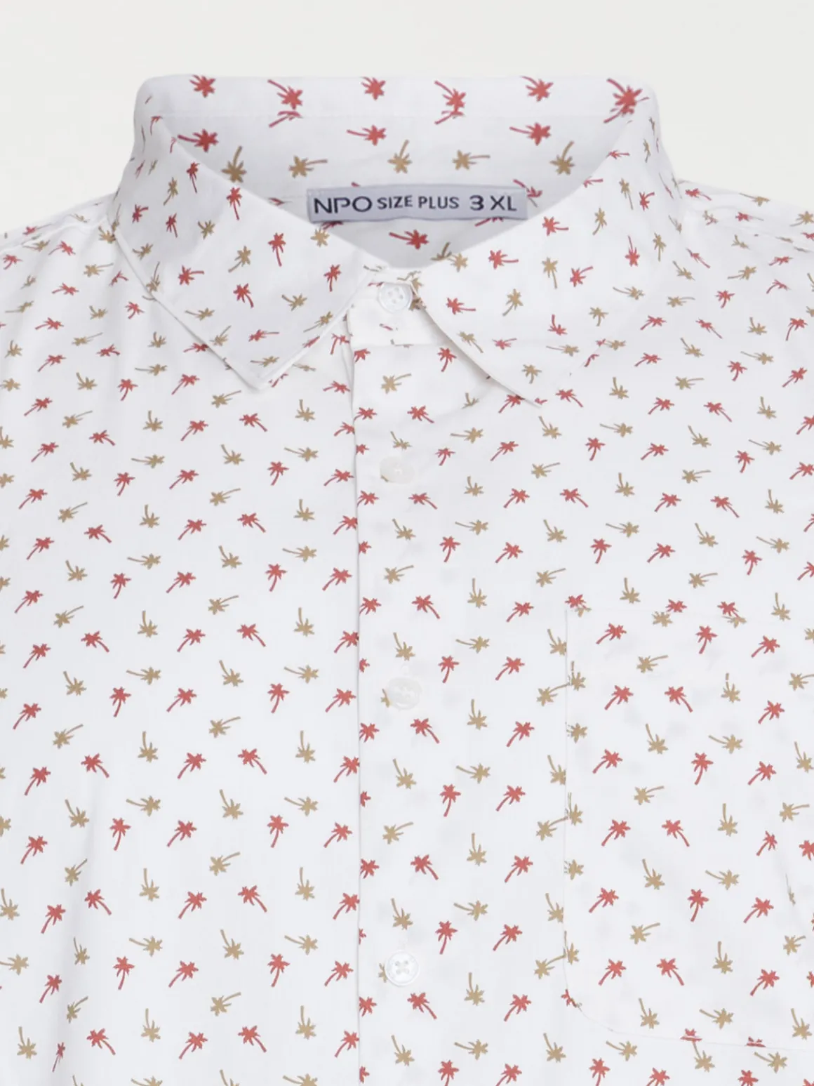 Chemise imprimée grande taille homme