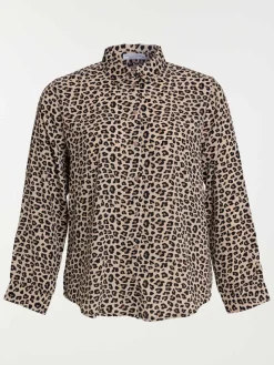 Chemise léopard grande taille femme