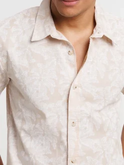 Chemise motif palmier homme