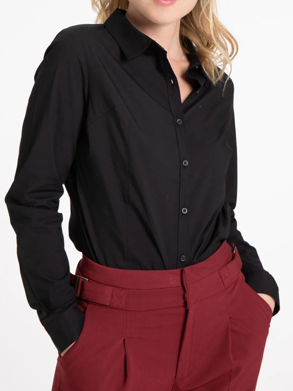 Chemise noire femme