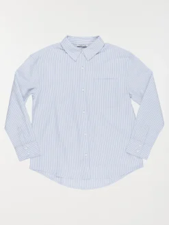 Chemise rayée bleue fille (XXS-M)