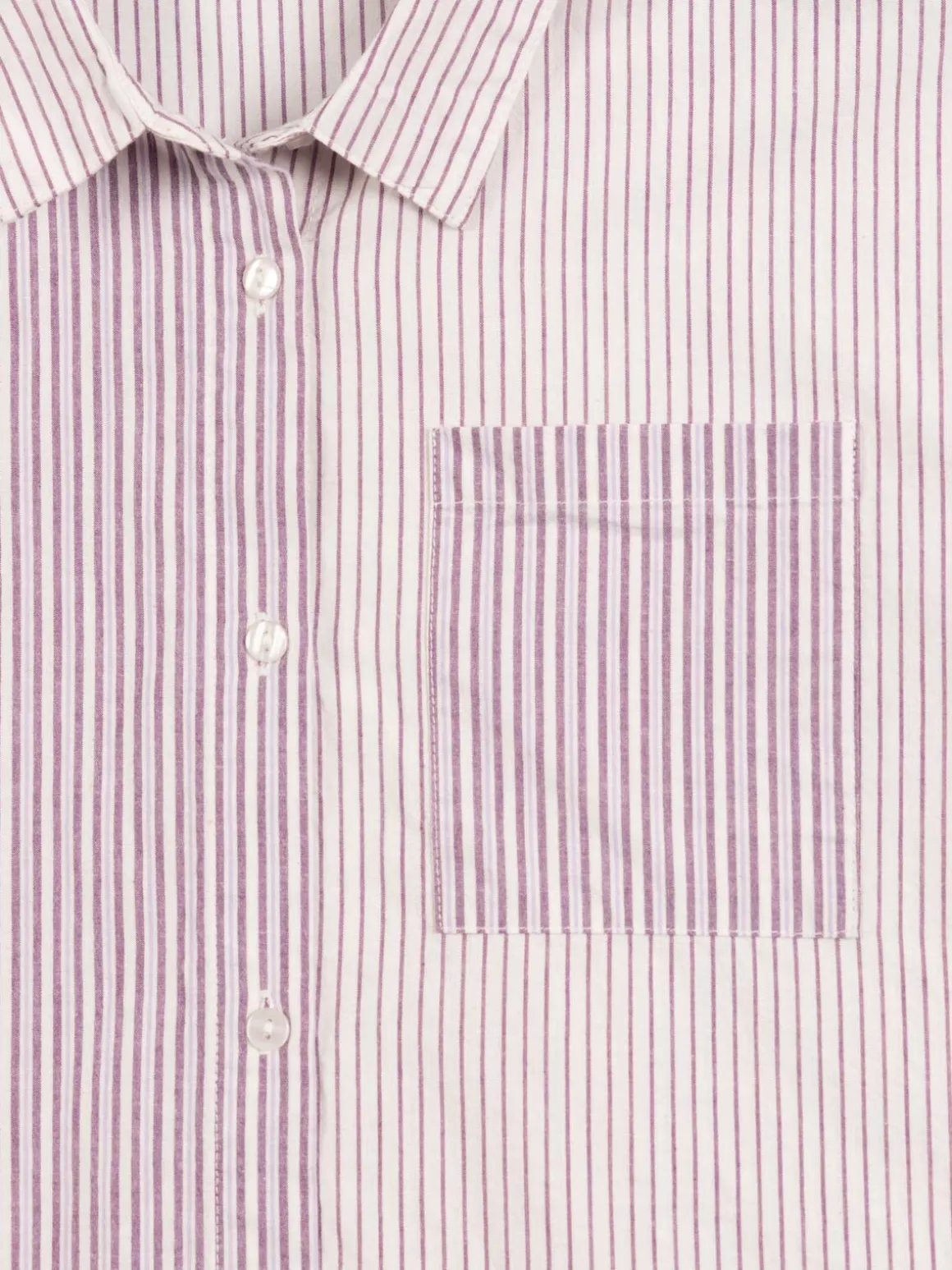 Chemise rayée deep lavande fille (XXS-M)