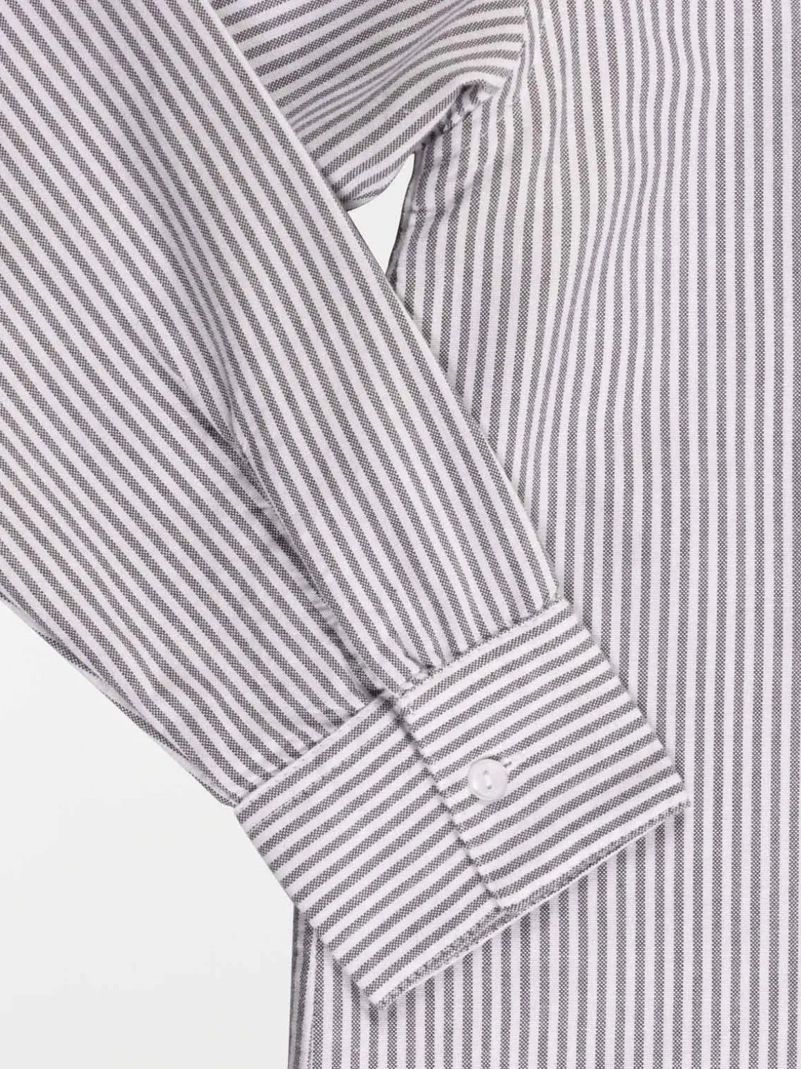Chemise rayée grise fille (XXS-M)
