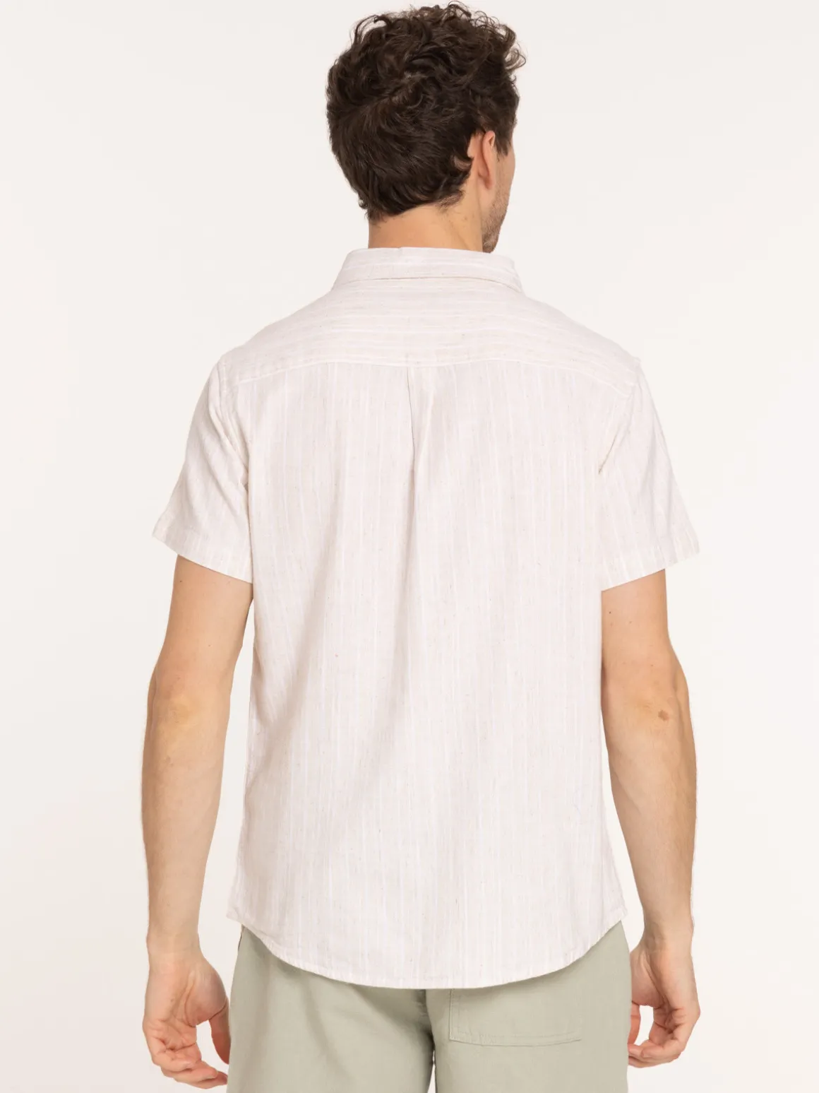 Chemise rayée manches courtes homme