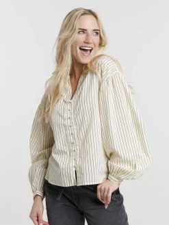 Chemise rayée manches longues femme