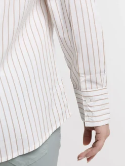 Chemise rayée manches longues femme