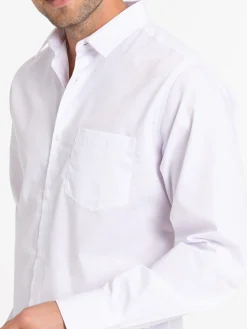 Chemise unie blanche homme