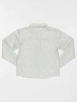 Chemise vert pâle imprimée garçon (3-8A)