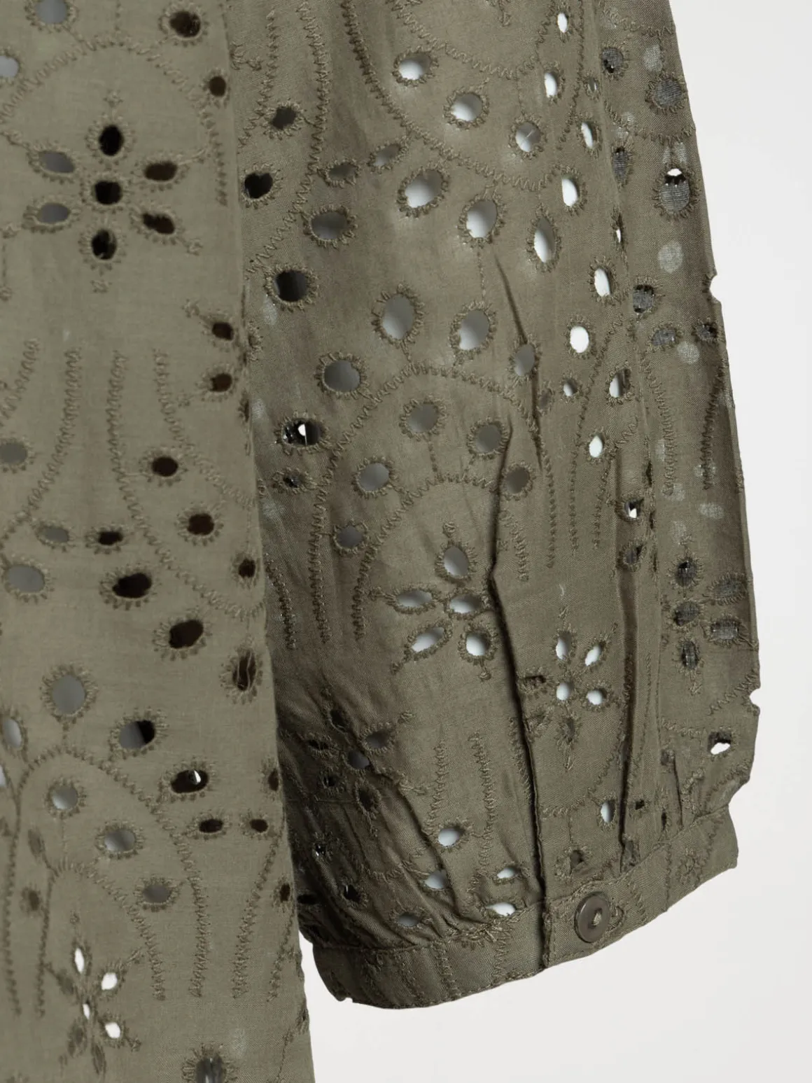 Chemise vert sombre grande taille femme