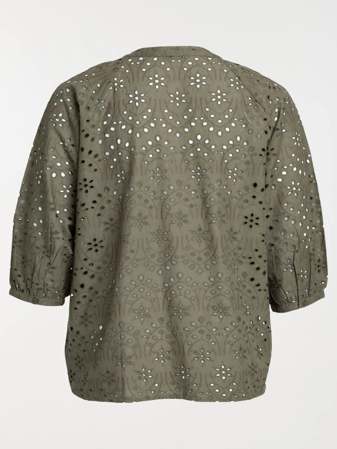 Chemise vert sombre grande taille femme