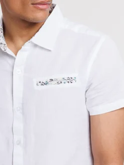Chemisette blanche homme