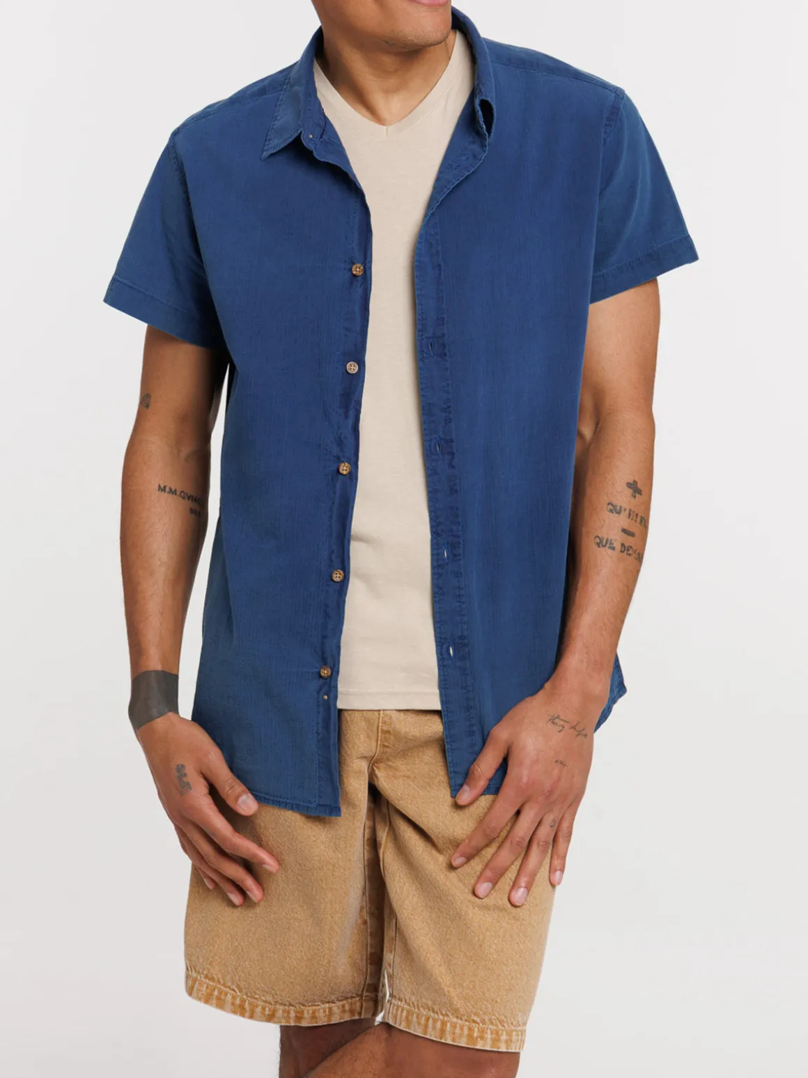 Chemisette en coton homme