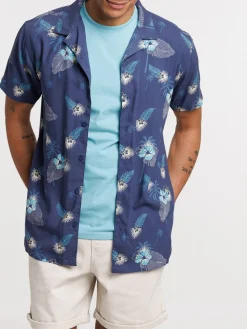 Chemisette fleurs tropicales homme