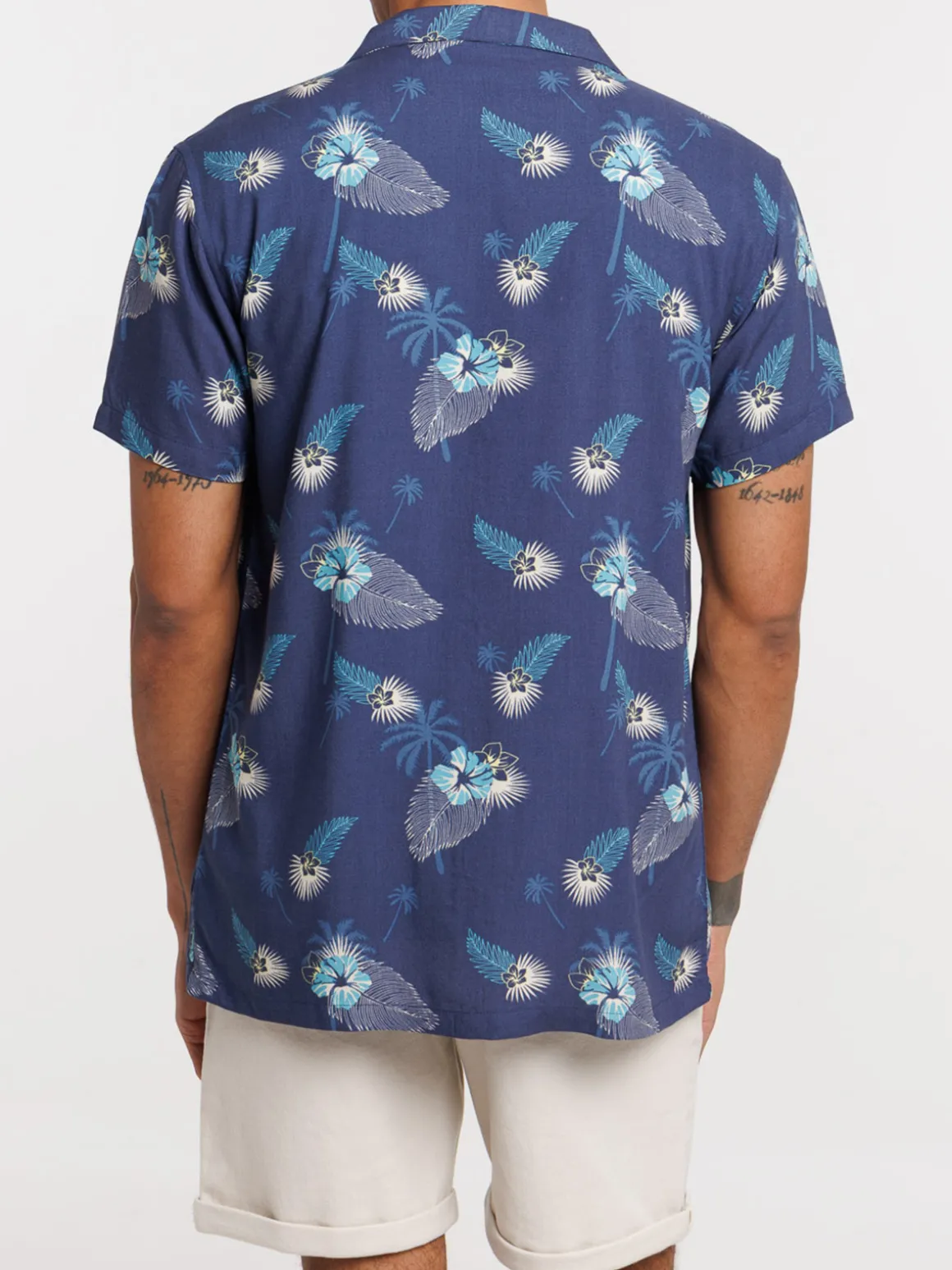 Chemisette fleurs tropicales homme