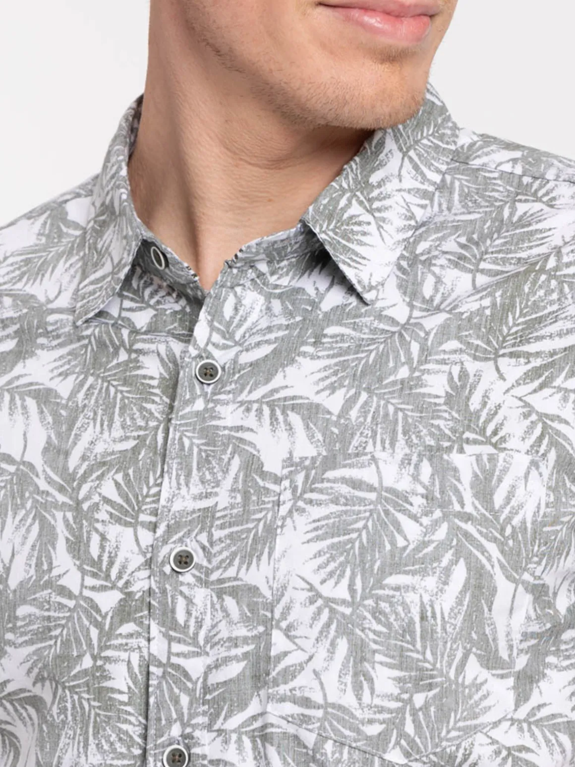 Chemisette imprimée végétal homme