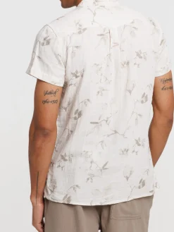 Chemisette motif floral homme
