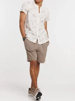 Chemisette motif floral homme