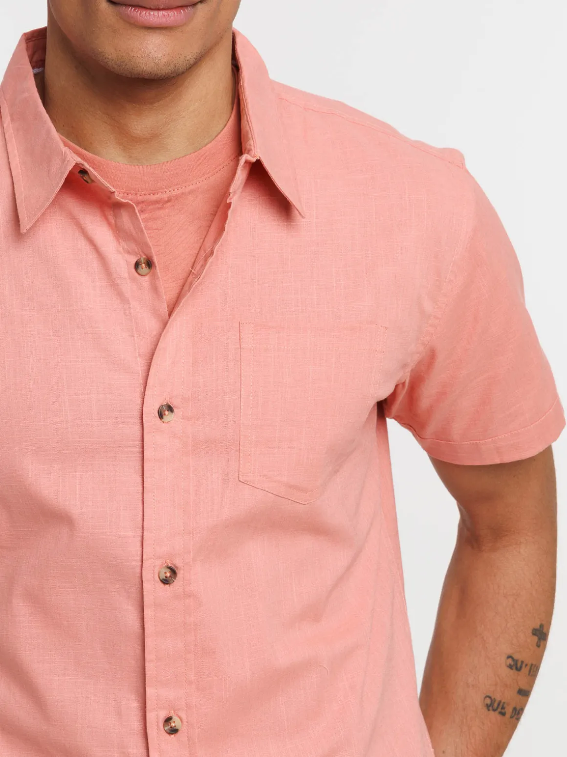 Chemisette rose sauvage homme