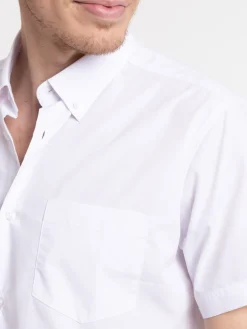 Chemisette unie blanche homme