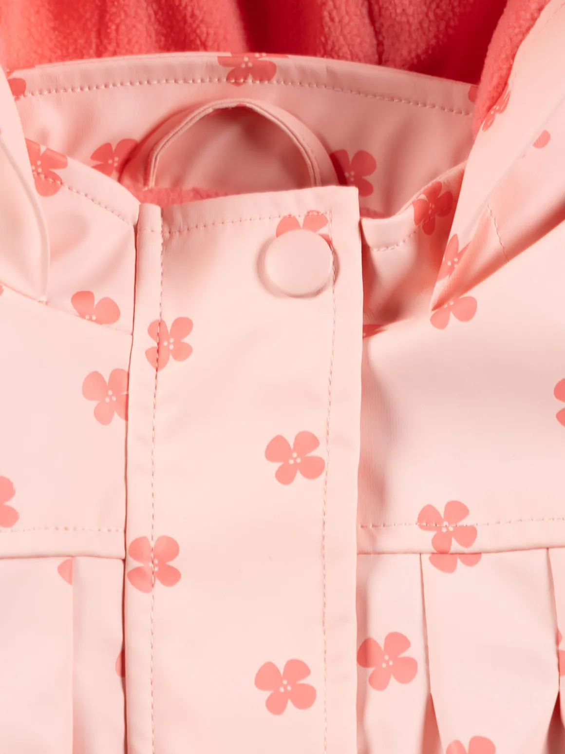 Ciré à capuche fleuri fille (3-24M)