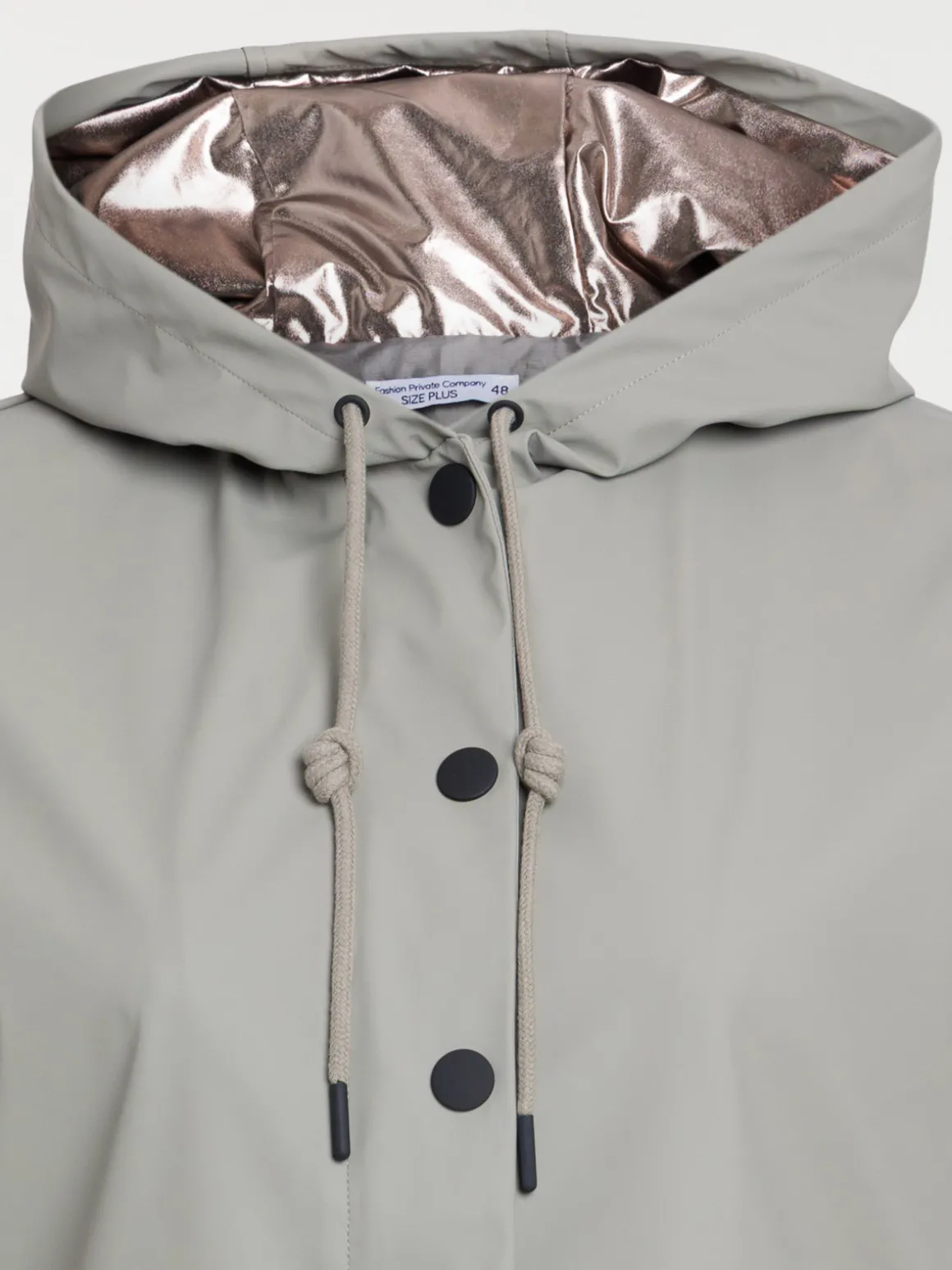 Ciré capuche tilleul femme grande taille