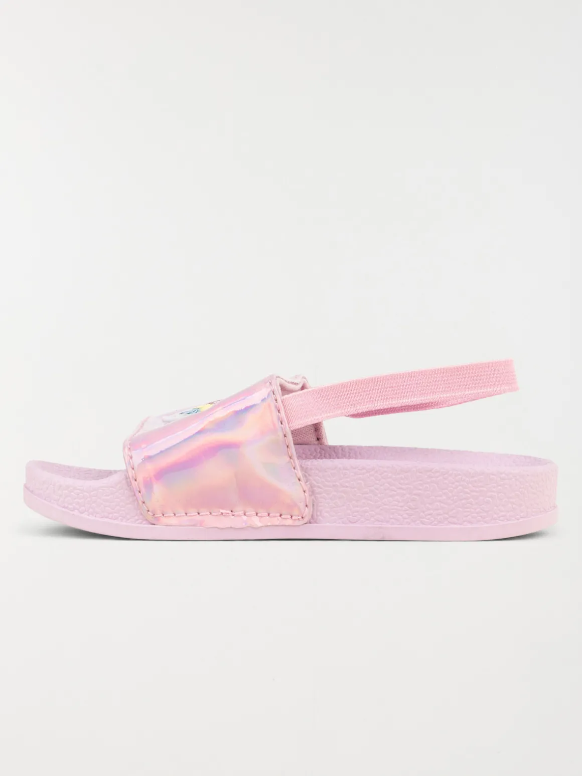 Claquette coeur fille lilas (24-30)