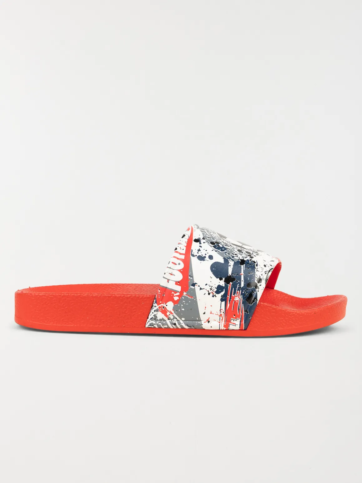 Claquette garçon football rouge (24-30)