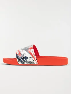 Claquette garçon football rouge (24-30)