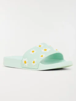 Claquette vert menthe fille (31-35)