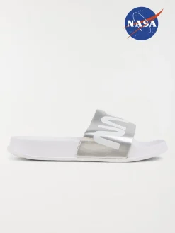 Claquettes NASA blanche fille (31-35)