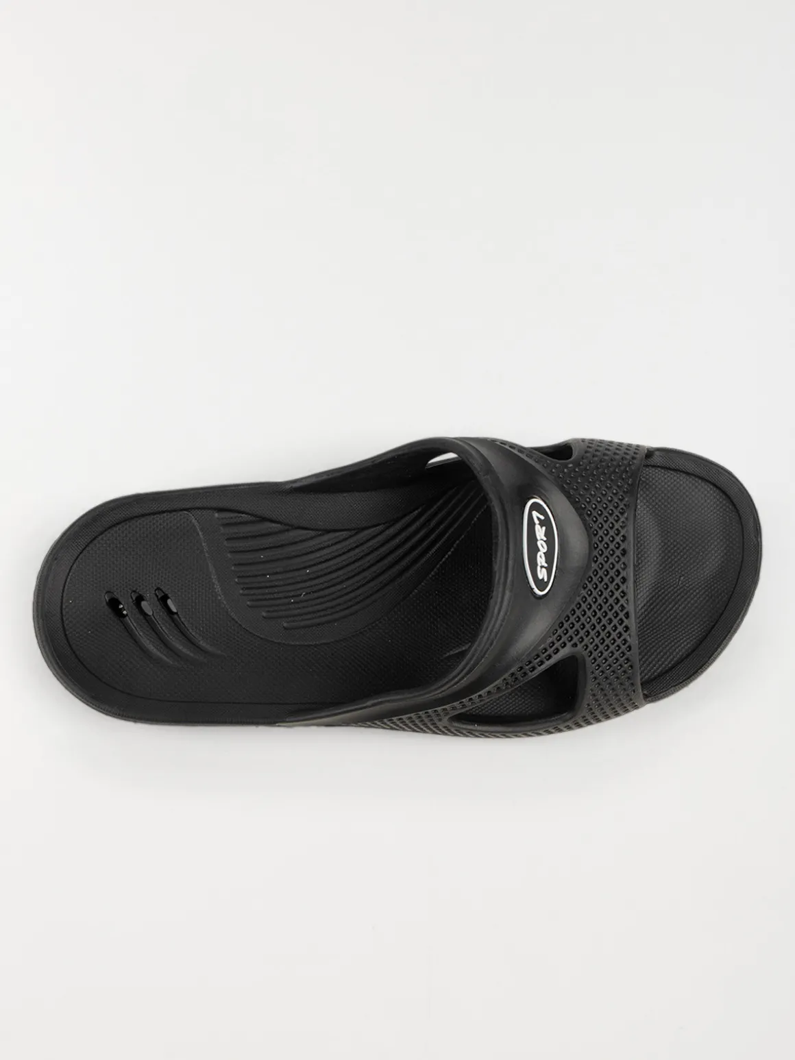 Claquettes noires homme (40-46)