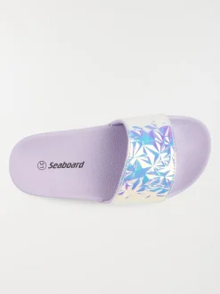 Claquettes violettes fille (31-35)