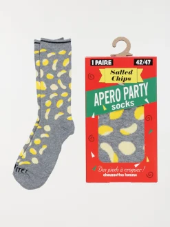 Coffret chaussettes chips homme