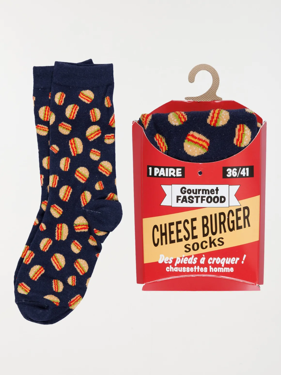 Coffret chaussettes hamburger homme
