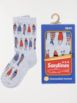 Coffret chaussettes sardines homme