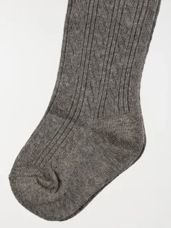 Collants chauds bébé gris anthracite