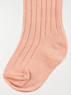 Collants chauds bébé rose clair